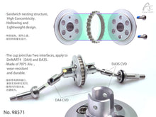 DriftART4 High Concentricity 7075 Alu. Solid Axle For DA4/DA3
