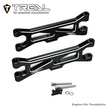 TREAL Aluminum 7075 CNC Machined Rear Lower Arms Set Suspension A-Arm Upgrades for Arrma 1/18 GRANITE GROM - BLACK