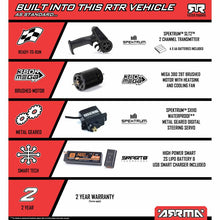 ARRMA MOJAVE GROM MEGA 380 Brushed 4X4 Small Scale Desert Truck RTR with Battery & Charger - Red/Black