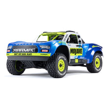 ARRMA MOJAVE GROM MEGA 380 Brushed 4X4 Small Scale Desert Truck RTR with Battery & Charger - Blue/White