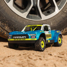 ARRMA MOJAVE GROM MEGA 380 Brushed 4X4 Small Scale Desert Truck RTR with Battery & Charger - Blue/White