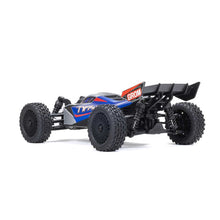 TYPHON GROM ARRMA MEGA 380 Brushed 4X4 Small Scale Buggy RTR with Battery & Charger - Blue/Silver - HeliDirect
