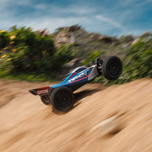 TYPHON GROM ARRMA MEGA 380 Brushed 4X4 Small Scale Buggy RTR with Battery & Charger - Blue/Silver - HeliDirect