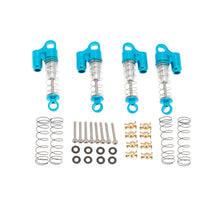MEUS Racing Remote Control Cars Threaded Shocks for Axial SCX24 AXI00002 1/24 RC Truck Crawlers Parts (Blue) - HeliDirect