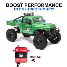 FURITEK FX118 FURY WAGON RTR BRUSHLESS 1/18 RC CRAWLER KIT (GREEN) With TORQ TCM-1022 Full CNC Case Metal Gear Coreless Servo