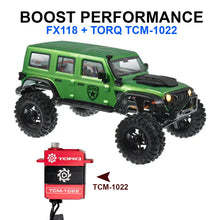 FURITEK FX118 KATANA RTR BRUSHLESS 1/18 RC CRAWLER KIT (GREEN) With TORQ TCM-1022 Full CNC Case Metal Gear Coreless Servo