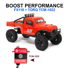 FURITEK FX118 FURY WAGON RTR BRUSHLESS 1/18 RC CRAWLER KIT (RED) With TORQ TCM-1022 Full CNC Case Metal Gear Coreless Servo