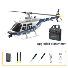RC ERA 4CH C138 Bell206 Gyro Stabilized Helicopter w/ Upgraded Transmitter - RTF (3 servos) - Blue