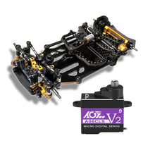 Atomic MRZ EX Chassis Kit (No electronic) With AGFRC Aluminum Case 20T High Precision 3KG 0.052Sec MG 7g Micro Digital Servo