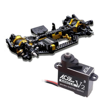 Atomic SZ2 Shaft Drive AWD Chassis Kit (No Elecrtronic) With AGFRC Aluminum Case 20T High Precision 3KG 0.052Sec MG 7g Micro Digital Servo