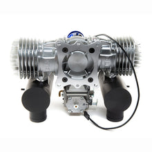 DLE-130cc Twin Gas Engine with Electric Ignition and Mufflers - HeliDirect