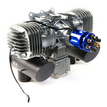 DLE-130cc Twin Gas Engine with Electric Ignition and Mufflers - HeliDirect