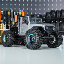 INJORA 1.3" ModuWheel Rainbow Beadlock Wheels Negative Offset For 1/18 1/24 RC Crawlers - 8 SPOKE