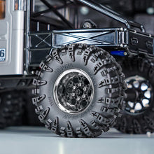 INJORA 1.3" ModuWheel Silver Beadlock Wheels Negative Offset For 1/18 1/24 RC Crawlers - 6 HOLE SILVER WHEELS