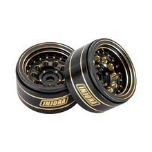 INJORA 1.0" 39g/Pcs Brass Beadlock Wheels Negative Offset 2.65mm For 1/24 1/18 RC Crawlers - HeliDirect
