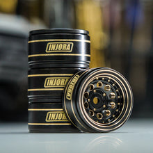 INJORA 1.0" 39g/Pcs Brass Beadlock Wheels Negative Offset 2.65mm For 1/24 1/18 RC Crawlers - HeliDirect