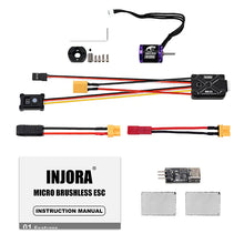 INJORA Micro Brushless MBL32 ESC & 1721 Purple Viper Motor for 1/18 TRX4M Ascent-18