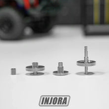 INJORA Stainless Steel 40.3:1 Low Range Transmission Gear Set for 1/18 TRX4M - HeliDirect