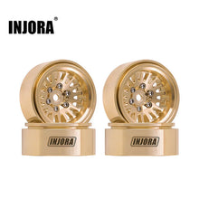 INJORA 1.0 Plus Brass Beadlock Wheels for 1/24 1/18 RC Crawler