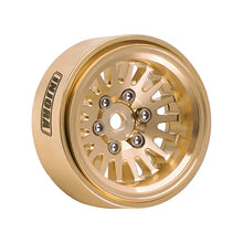 INJORA 1.0 XHX Pin Tires with 1.0 Plus Brass Beadlock Wheels Combo for 1/18 1/24 RC Crawlers
