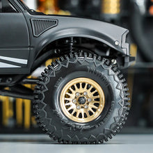 INJORA 1.0 XHX Pin Tires with 1.0 Plus Brass Beadlock Wheels Combo for 1/18 1/24 RC Crawlers