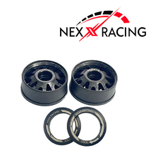 Nexx Racing “JUD” threaded carbon-fiber reinforced EVO Flanged Front Wheels (2) pcs for Mini-Z - F8.5 OFFSET -2