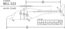 Funkey 600-Size Bell-222 Scale Fuselage - Unpainted (include retractable landing gear FK-9652) - HeliDirect