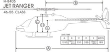 Funkey 600-Size Jet Ranger Scale Fuselage - Unpainted (include scale landing gear FK-9662B) - HeliDirect