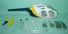 Funkey 600-Size HUGHES 500D Scale Fuselage - Blue Yellow - HeliDirect