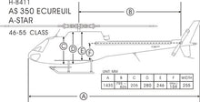 Funkey 600-Size AS350 Ecureuil (A-Star) Scale Fuselage - Unpainted (include scale landing gear FK-9655) - HeliDirect