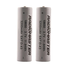 RadioMaster 18650 3200mAh 3.7V Battery (2pcs) For TX16S / Boxer / TX12/ MT12 Radios - HeliDirect