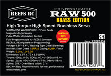 REEFS RC RAW 500 Brass Edition - HeliDirect