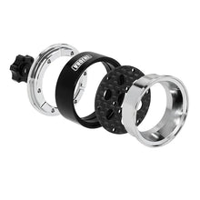 INJORA 1.3" ModuWheel Silver Beadlock Wheels Negative Offset For 1/18 1/24 RC Crawlers - 6 HOLE SILVER WHEELS