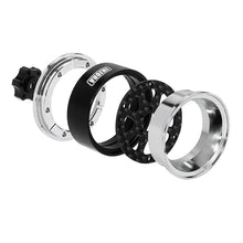 INJORA 1.3" ModuWheel Silver Beadlock Wheels Negative Offset For 1/18 1/24 RC Crawlers - 8 SPOKE SILVER WHEELS