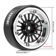 INJORA 1.3" ModuWheel Silver Beadlock Wheels Negative Offset For 1/18 1/24 RC Crawlers - HeliDirect