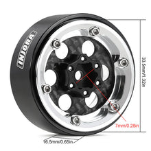 INJORA 1.3" ModuWheel Silver Beadlock Wheels Negative Offset For 1/18 1/24 RC Crawlers - 6 HOLE SILVER WHEELS