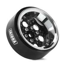 INJORA 1.3" ModuWheel Silver Beadlock Wheels Negative Offset For 1/18 1/24 RC Crawlers - 6 HOLE SILVER WHEELS