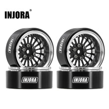 INJORA 1.3" ModuWheel Silver Beadlock Wheels Negative Offset For 1/18 1/24 RC Crawlers - HeliDirect
