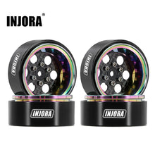 INJORA 1.3" ModuWheel Rainbow Beadlock Wheels Negative Offset For 1/18 1/24 RC Crawlers - HeliDirect
