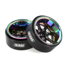 INJORA 1.3" ModuWheel Rainbow Beadlock Wheels Negative Offset For 1/18 1/24 RC Crawlers - 8 SPOKE