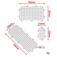 Meus Racing 5Pcs Stainless Steel Car Window Mesh Metal Window Mesh Protective Net For TRX4M Land rover Defender - HeliDirect