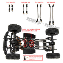 Meus Racing 1/24 Transmission Front System DIY Kits LCG Carbon Fiber Chassis Frame Bend Links Drive Shaft Magnetic Invisible Body Mount 132MM Wheelbase for SCX24 C10 Wrangler - HeliDirect