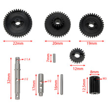 MEUS RACING Metal Gear Upgrade Kit Transmission Gear Kit for AXIAL 1/18 UTB18 - HeliDirect
