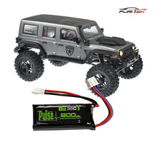 FURITEK FX118 KATANA RTR BRUSHLESS 1/18 RC CRAWLER KIT (GREY) With Pulse 600mah 2S 7.4V 35C LiPo Battery - Molex 51005