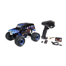 Losi 1/18 Mini LMT 4X4 Brushed Monster Truck RTR Son-Uva Digger - BLUE - HeliDirect