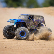 Losi 1/18 Mini LMT 4X4 Brushed Monster Truck RTR Son-Uva Digger - BLUE - HeliDirect