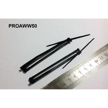 3D PrintedAirwolf 50 Size Wipers Painted in Black 2pcs/set L:111.2mm - HeliDirect