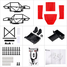 INJORA Nylon Buggy Body Shell Chassis Kit For 1/18 TRX4M With Lay Down Servo - RED