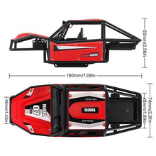 INJORA Nylon Buggy Body Shell Chassis Kit For 1/18 TRX4M With Lay Down Servo - RED