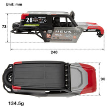 MEUS Racing MB18 Body & Chassis Frame Kit for TRX4M Defender Bronco K10 F150 High Trail - RED